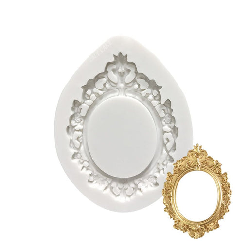 Oval Frame Silicone Mold - NY Cake | Cake Decorating & Baking Supplies