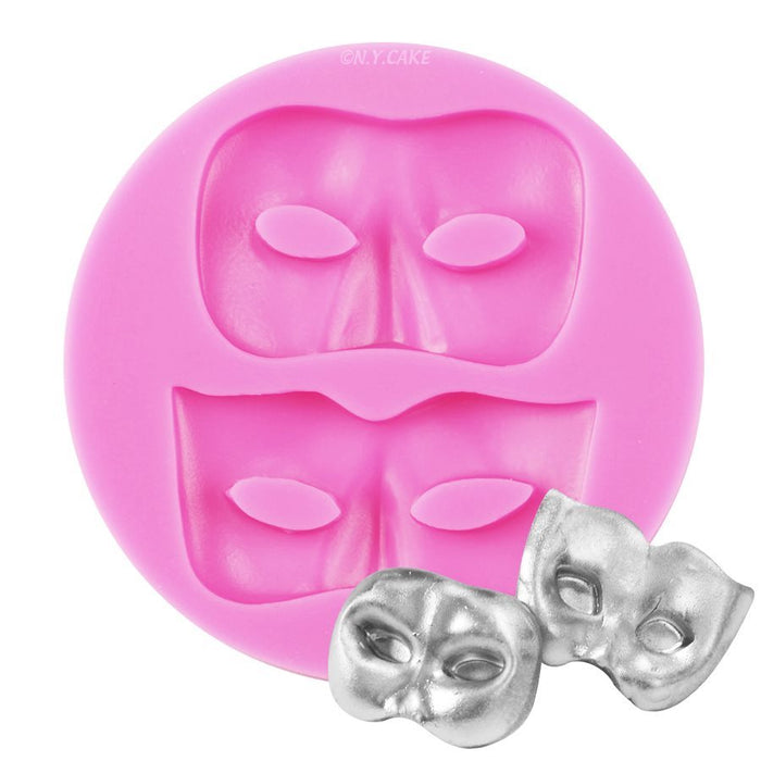 Venetian Masquerade Silicone Fondant Mold - NY Cake | Cake Decorating & Baking Supplies