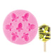 Pink honeybee silicone mold with 7 detailed bee cavities for fondant, chocolates, candy making, cupcake toppers, and cake decorating by NY Cake®