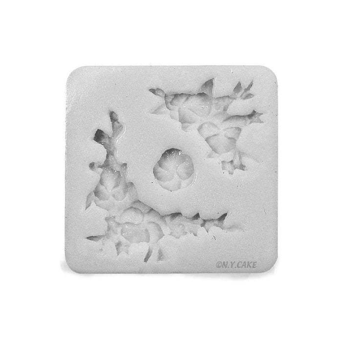 Flower Corners Silicone Fondant Mold - NY Cake | Cake Decorating & Baking Supplies