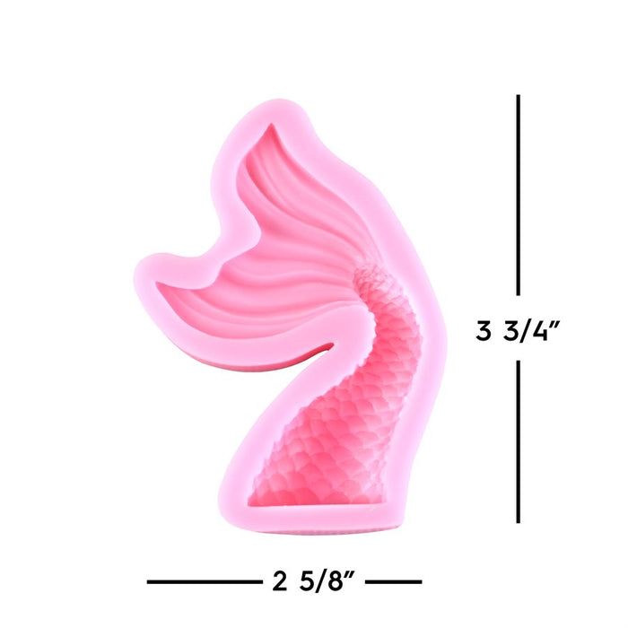 Wavy Mermaid Tail Silicone Mold - NY Cake | Cake Decorating & Baking Supplies