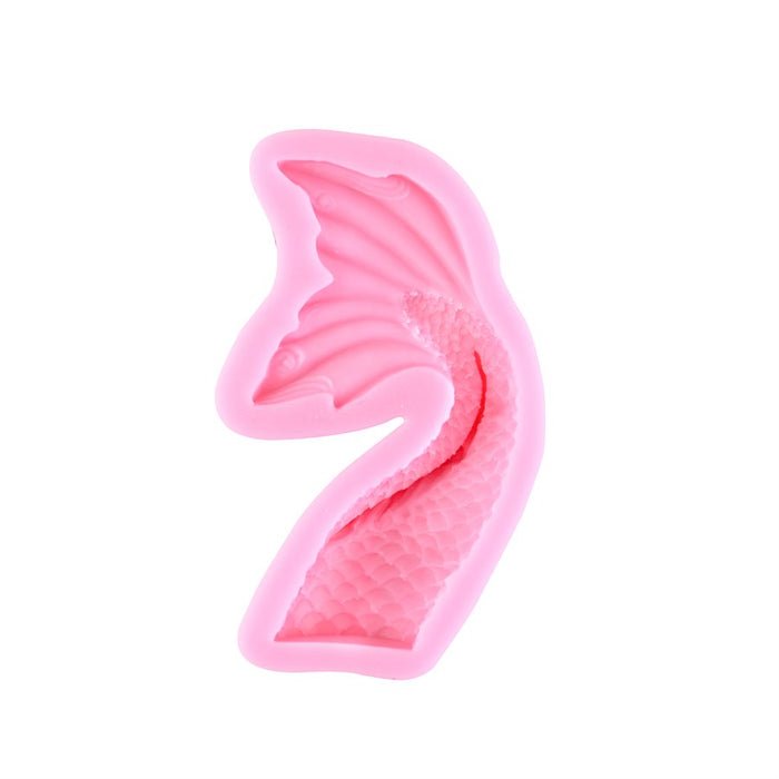 Large Wavy Mermaid Tail Silicone Mold - NY Cake | Cake Decorating & Baking Supplies