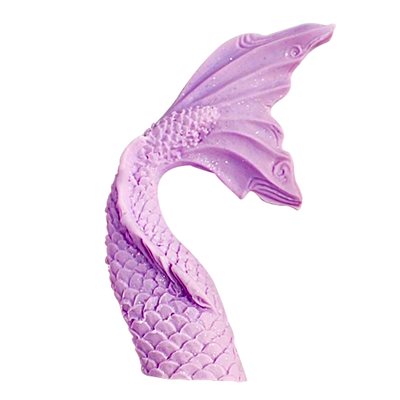 Large Wavy Mermaid Tail Silicone Mold - NY Cake | Cake Decorating & Baking Supplies