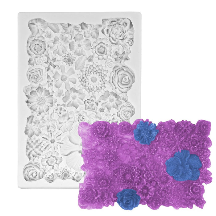 Rose's Cluster Silicone Mold - NY Cake | Cake Decorating & Baking Supplies