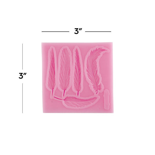 Fine Feathers Silicone Mold - NY Cake | Cake Decorating & Baking Supplies