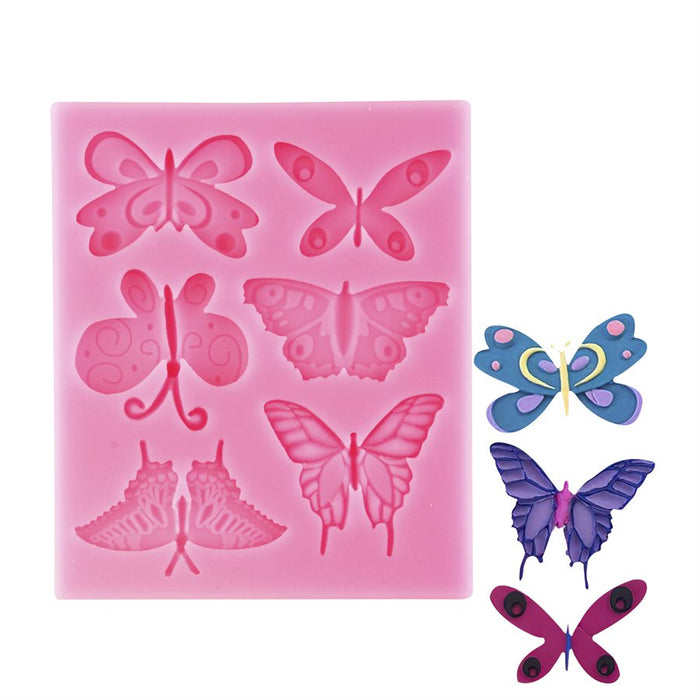 Assorted Butterflies Silicone Mold - NY Cake | Cake Decorating & Baking Supplies