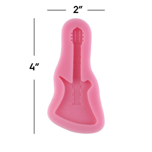 Electric Guitar Silicone Mold - NY Cake | Cake Decorating & Baking Supplies