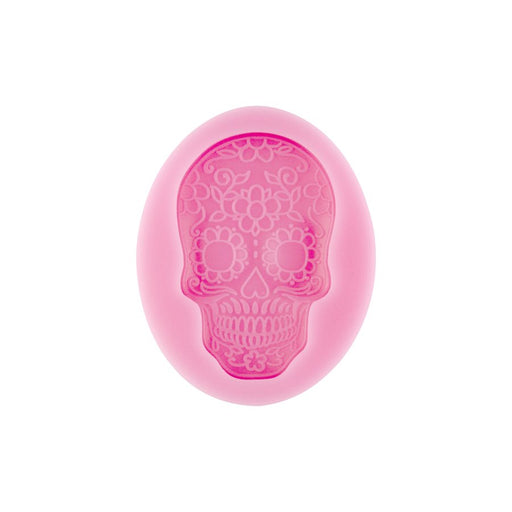 Día De Los Muertos Skull Silicone Mold - NY Cake | Cake Decorating & Baking Supplies