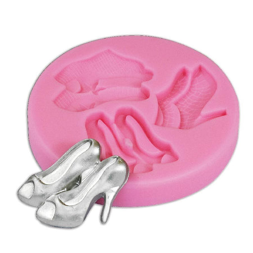 High Heel Trio Silicone Fondant Mold - NY Cake | Cake Decorating & Baking Supplies