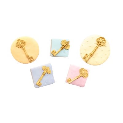 Fancy Keys Silicone Mold-4 Cavity - NY Cake | Cake Decorating & Baking Supplies