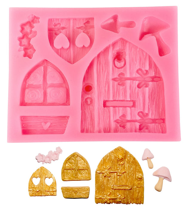 Medieval Doors and Windows Silicone Mold-5 Cavity - NY Cake | Cake Decorating & Baking Supplies