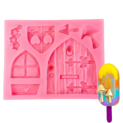 Medieval Doors and Windows Silicone Mold-5 Cavity - NY Cake | Cake Decorating & Baking Supplies