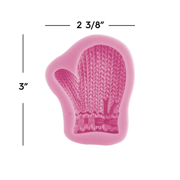 Winter Mitten Silicone Mold - NY Cake | Cake Decorating & Baking Supplies