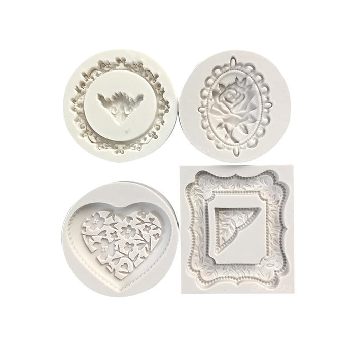 4 Picture Frame Silicone Mold - NY Cake | Cake Decorating & Baking Supplies