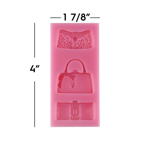 Purse & Clutch Silicone Mold - NY Cake | Cake Decorating & Baking Supplies