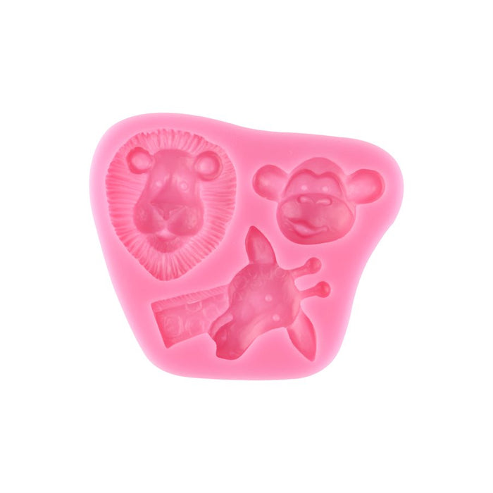 Zoo Animal Theme Silicone Mold - NY Cake | Cake Decorating & Baking Supplies