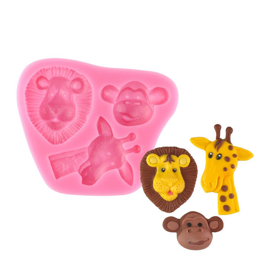 Zoo Animal Theme Silicone Mold - NY Cake | Cake Decorating & Baking Supplies