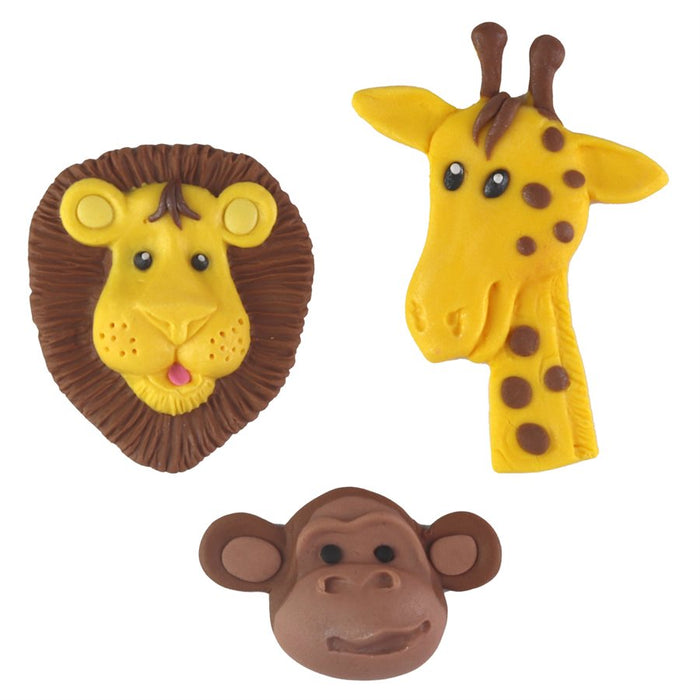 Zoo Animal Theme Silicone Mold - NY Cake | Cake Decorating & Baking Supplies