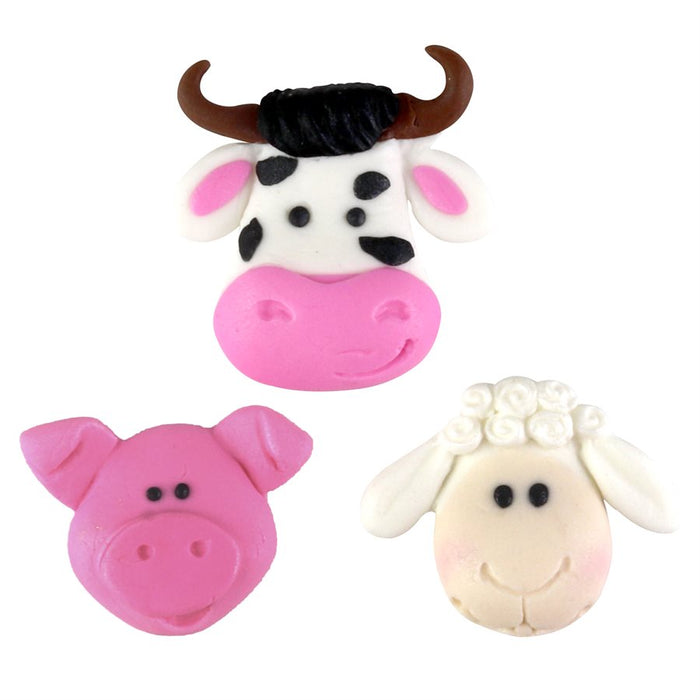 Farm Animal Theme Silicone Mold - NY Cake | Cake Decorating & Baking Supplies