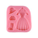 Lady Outfit Silicone Fondant Mold - NY Cake | Cake Decorating & Baking Supplies