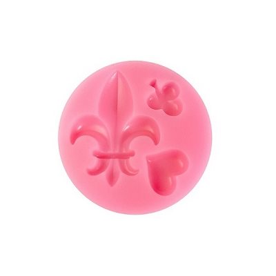 Fleur de Lis Silicone mold- 3 Cavity - NY Cake | Cake Decorating & Baking Supplies