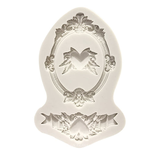 Oval Frame & Trim Silicone Mold - NY Cake | Cake Decorating & Baking Supplies