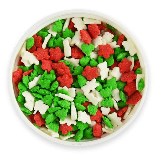 Happy Holidays Christmas Jimmies Sprinkles - NY Cake | Cake Decorating & Baking Supplies