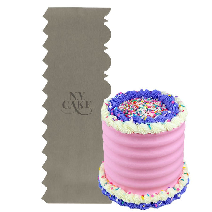 Stainless Steel Icing Scraper - NY Cake | Cake Decorating & Baking Supplies