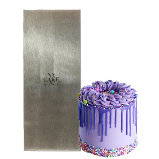 stainless steel cake scraper smooth edge 8x3 1/4 by NY Cake