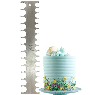 Stainless Steel Icing Scraper - NY Cake | Cake Decorating & Baking Supplies