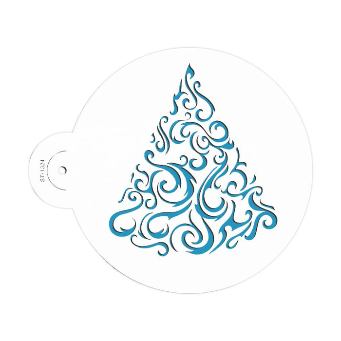 Stylish Christmas Tree Stencil for Cakes, Cookies, Cupcakes, & Macarons - NY Cake | Cake Decorating & Baking Supplies