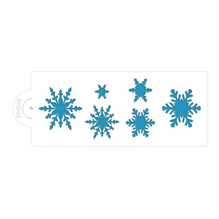 Frosty Snowflakes Stencil for Cakes, Cookies, Cupcakes, & Macarons - NY Cake | Cake Decorating & Baking Supplies