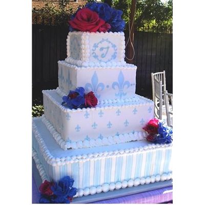 Fleur de Lis Stencil - NY Cake | Cake Decorating & Baking Supplies