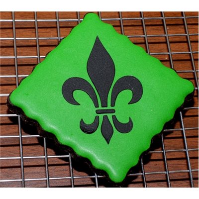 Fleur de Lis Stencil - NY Cake | Cake Decorating & Baking Supplies