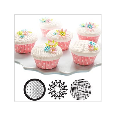 Geometric Cupcake / Cookie Stencils - NY Cake | Cake Decorating & Baking Supplies