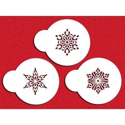 Mini Crystal Snowflakes # 2 Cupcake Stencil - NY Cake | Cake Decorating & Baking Supplies