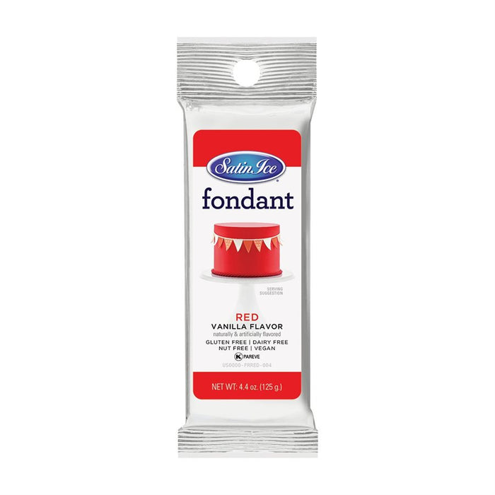 satin ice red fondant 4.4 oz
