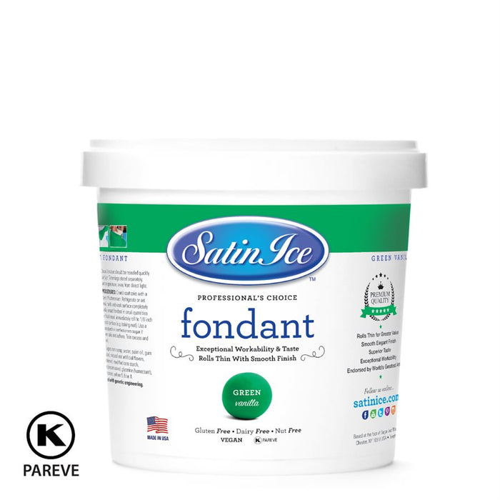satin ice green fondant 2 lb