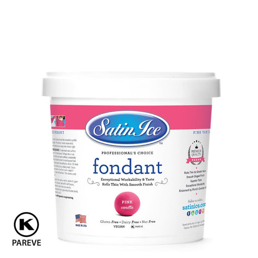 satin ice pink fondant 2 lb