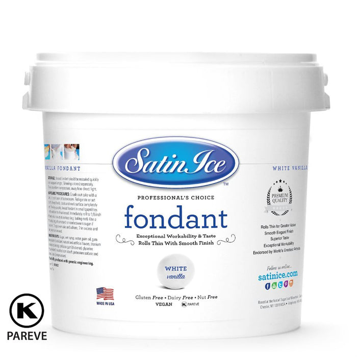 satin ice white fondant 10 lb