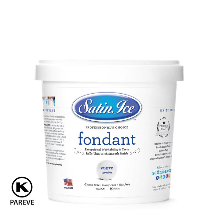satin ice white rolled fondant 2 lb cake decorating