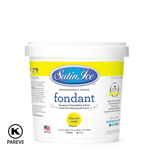 satin ice yellow fondant 2 lb