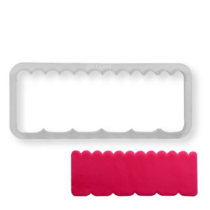 scalloped frill cutter for fondant cake decorating tool creating ruffle edges