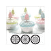 Scroll cupcake and cookie stencil set with three elegant decorating patterns
