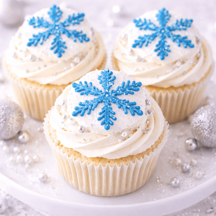 Sharp Snowflake Stencil for Cakes, Cookies, Cupcakes, & Macarons