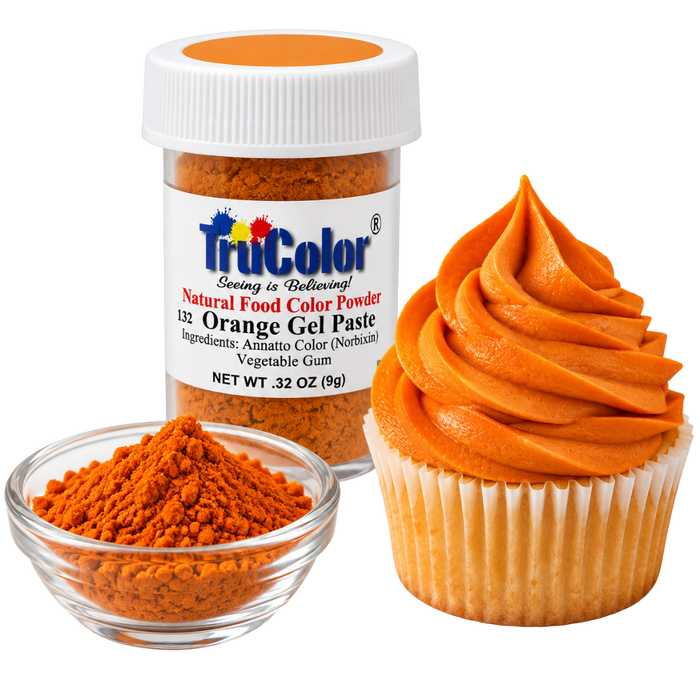 Orange Gel Paste Natural Food Color 7 Grams