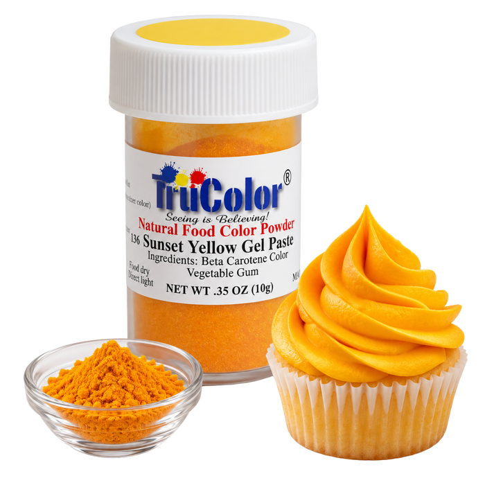 Yellow Gel Paste Natural Food Color 7 Grams