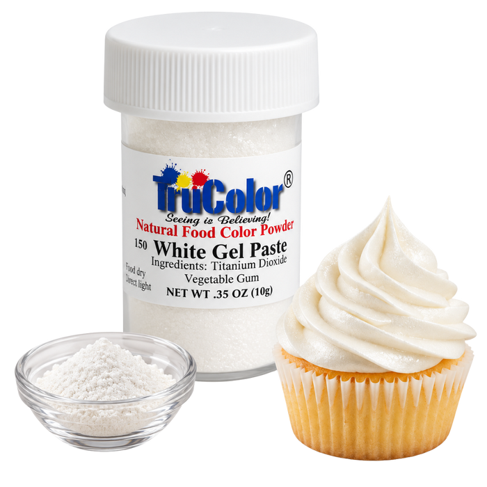 White Gel Paste Natural Food Color 7 Grams