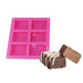 NY Cake® rectangle silicone baking mold with 6 cavities measuring 2¼ x 3¼ inches for cakes, mousse, chocolate and frozen desserts