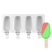 NY Cake Fade design 4-cavity silicone cakesicle and ice cream pop mold for chocolate, cakesicles and frozen desserts
